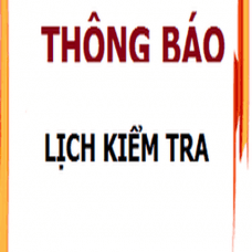 Lịch kiểm tra cuối học kỳ 2 (20-21)